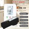 2026 New Model 5-in-1 Plug-In Gas Smoke Co Carbon Monoxide Alarm with Temperature and Humidity Detection for Home Use