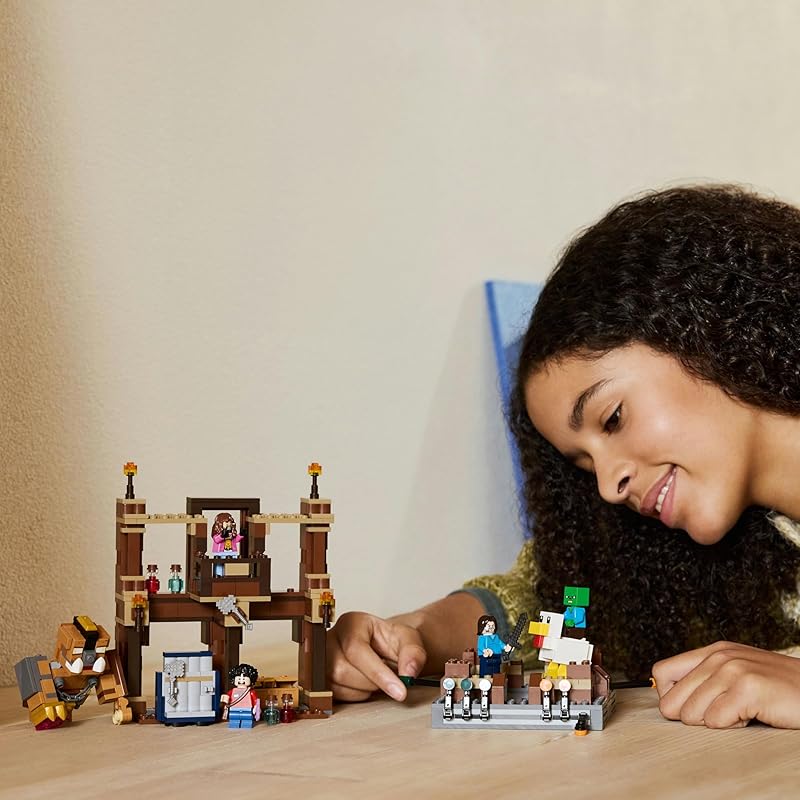 Lego minecraft особняк в стиле вестерн в лесу арена комната игрушки игрушка подарок на день рождения блок мальчик девочка ребенок 10 лет 11 лет 12 лет