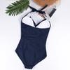 V-neck Maternity Swimwear Padded Breathable Slim Fit Pregnancy Swimsuit for Water
