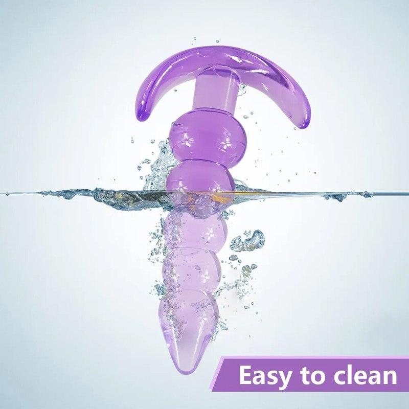 Soft Silicone Anal Plugs Anal Beads Dildo Butt Plug Prostate Massage Unisex Sexy Stopper Adult Sex Toy for Men Women Adult Games