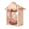 1pcs See Through Design Window Bird House Suction Cup Mount Transparent Bird House  Outdoor Decor