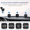 Автомобильный проекционный дисплей Hud Цифровой GPS Спидометр Мили в час Превышение скорости Сигнализация Многофункциональный Спидометр Компас HD LED Дисплей