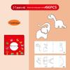 Красочный набор для вырезания из бумаги ручной работы DIY для детей 3-6 лет - Образовательная развивающая игрушка для координации рук и мозга
