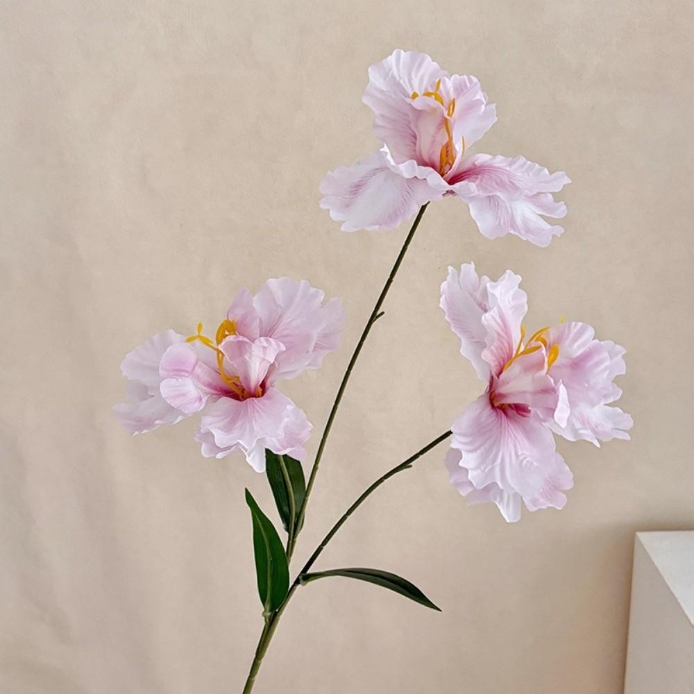 New Purple Artificial Iris Flowers Bouquet Floral Fake Flower Decorative Artificial Faux Plants Spring