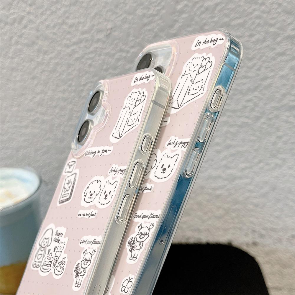 Расписной чехол для телефона для iPhone 12 13 15 16 iPhone 16 12 13 14 15 Pro 14 15 16 Pro Max Полное покрытие Противоударный Защита от отпечатков пальцев Свежий стиль Защитный чехол