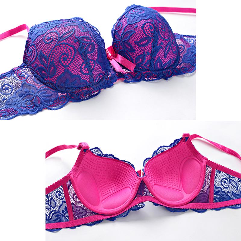 Julexy Plus Size Lace Bras for Women Sexy Lingerie Super Push Up Brassiere B C Women's Underwear