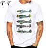 North American P-51 Mustang World War II Fighter Aircraft Print T-Shirt New Men Short Sleeve Vintage Casual Top Hip Hop Boy Tees