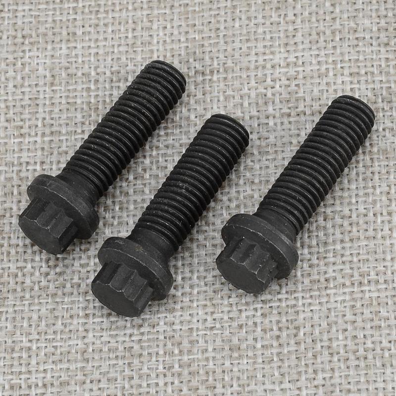 New 3903834 3Pcs Black Starter Motor Mounting Bolt Fit for Dodge Cumm Starter 5.9L 1994-2001 2002 2003 2004 2005 2006 2007
