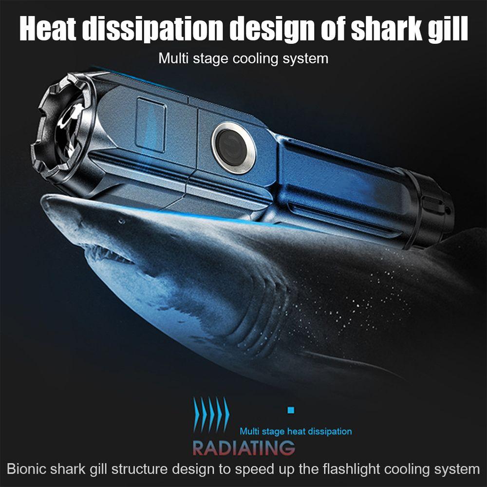 1Pcs Battery Power Small Flashlight Bright Led Flashlight Zoom Xenon Forces Torch New Flash Light