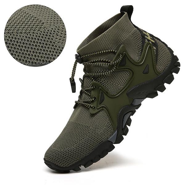 Men's Hiking Shoes Camping Shoes Outdoor Sports Shoes Waterproof Non-slip Hiking Shoes Breathable Wading Shoes Outdoor Climbing Trekking Boots 36-47