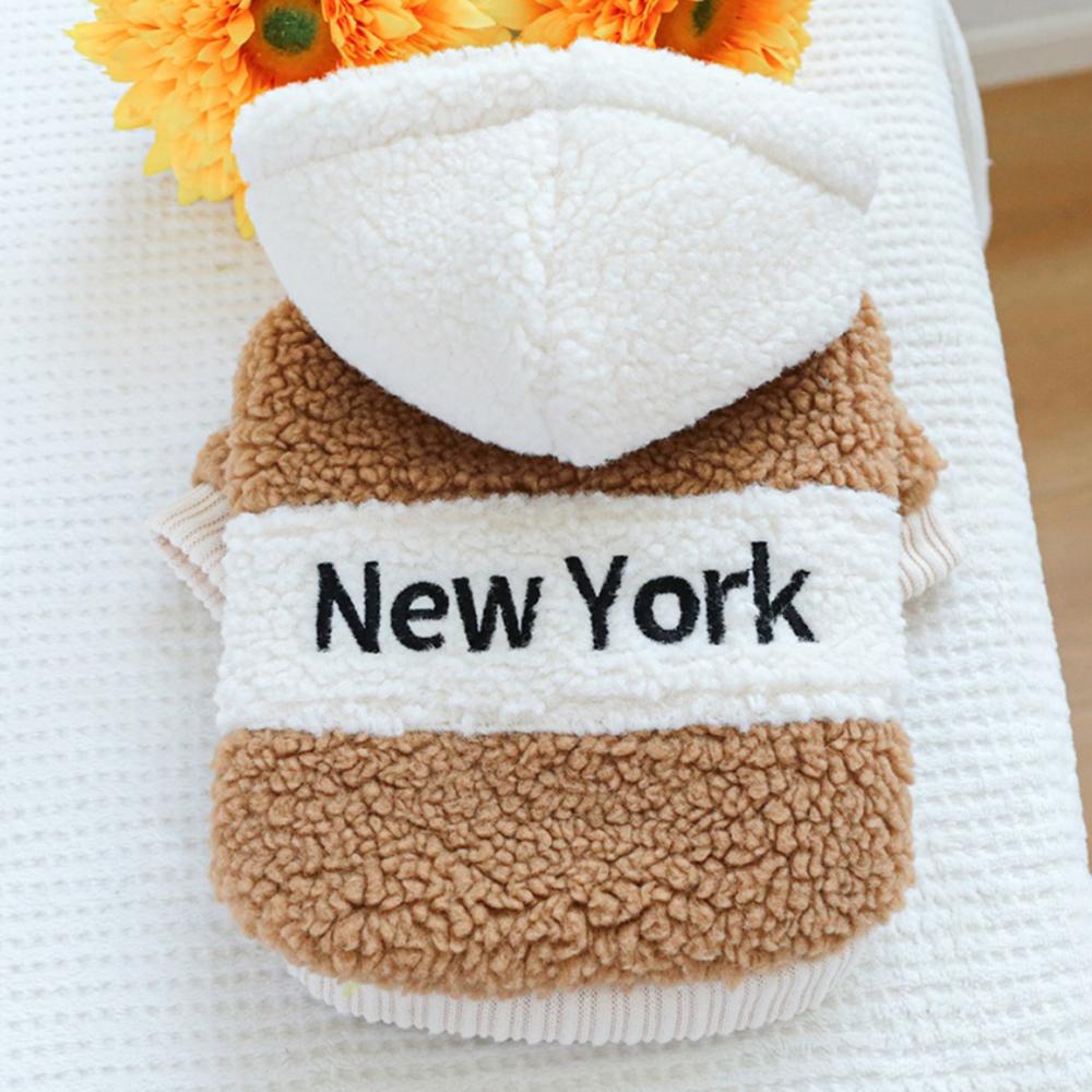 Berber Fleece Puppy Dog Hooded Sweater with Buckle Winter Warm Pet Clothes for Small Dogs Pomeranian Yorkie Mascotas Sweatshirts