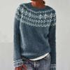 Women's Fashion Casual Fall Winter Long Sleeve O-Neck Sweaters