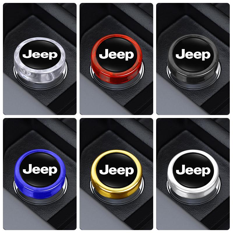 JOT2 Car Cigarette Lighter Cover Plug Dustproof Decorative Caps For Jeep Wrangler Grand Cherokee Avenger Compass Wagoneer Gladiator