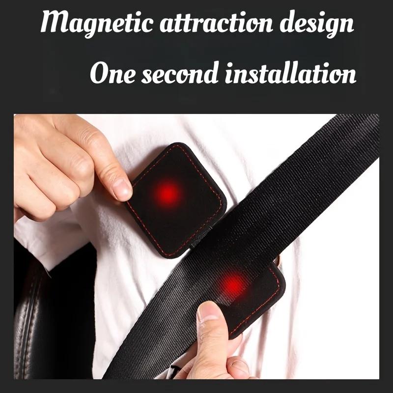 Пряжка ремня безопасности General Motors с магнитным дизайном, кожаный фиксатор плечевого ремня, легко устанавливаемые аксессуары для безопасности взрослых в автомобиле