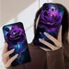 Темно-фиолетовая роза Для Redmi Note 10 11 Note12S 12 13 14 Pro Plus 5G 14S 4G 13ProPlus 9S 9 P ro 13C 14C силиконовый мягкий чехол для телефона