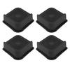 4PCS Bed Risers ABS L Shape Anti Slip Chair Leg Extra Lifts Furniture Riser Stand Blocks for Desk