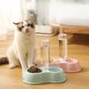 Cat Bowl Dog Bowl Non-slip Cat Drinking Water Bowl Pet Feeder Double Bowl Pet Automatic Drinking Bowl Pet Supplies