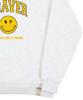GRAVER [Unisex] Arch Logo Life Dot Smile Sweatshirt_Melange White