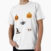 Cartoon Halloween Sticker Set Premium T-Shirt M-2XL Gift,
