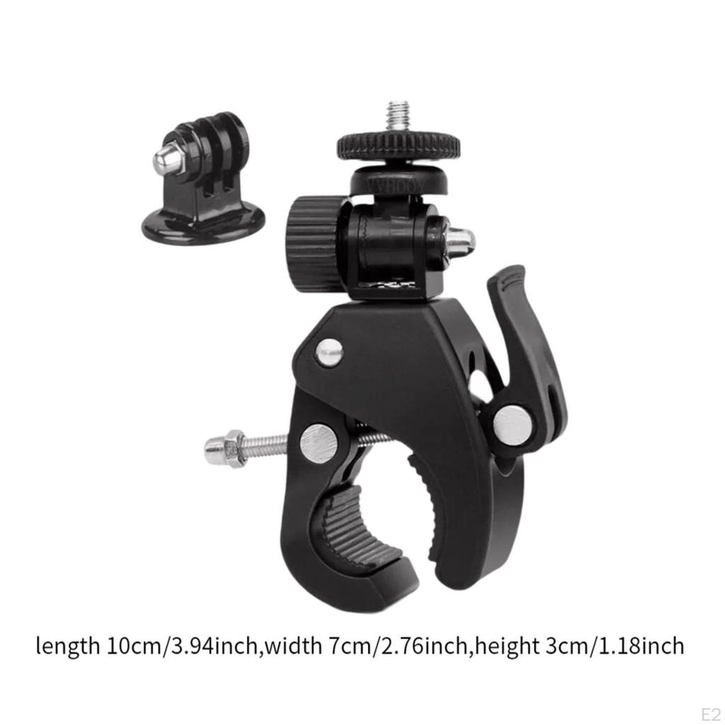 Motorcycle Camera Mount for Action Bike Handlebar Reliable Bracket Support O Shaped Clamp