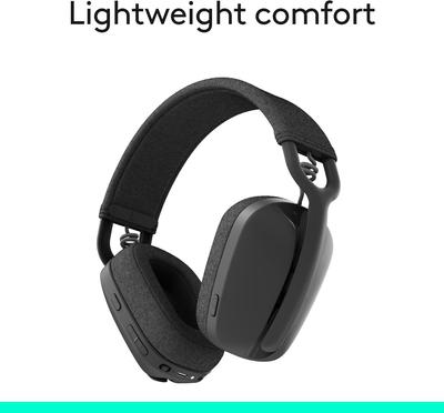 Logitech Беспроводные Bluetooth-наушники Zone Vibe 100, Накладные офисные наушники, Наушники с шумоподавлением, Время работы от батареи 20 часов