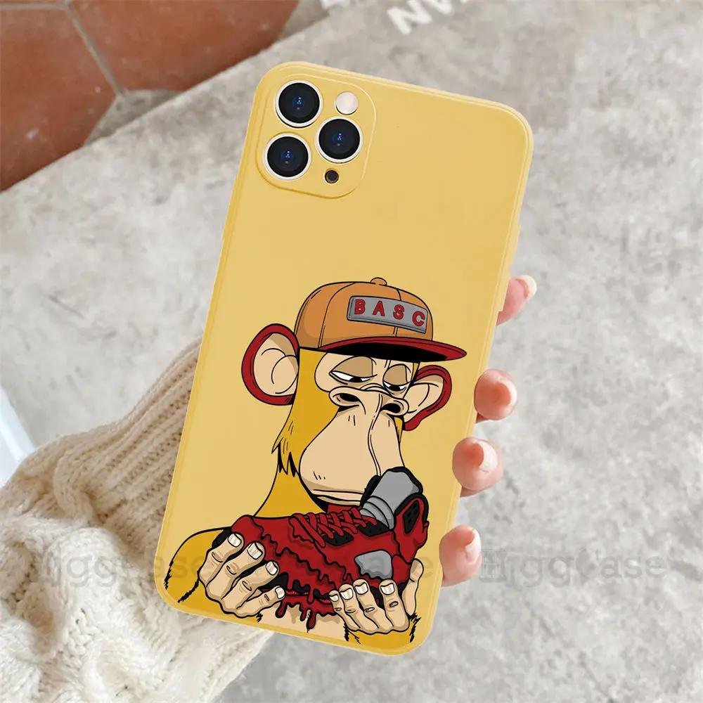 NFT Ape Phone Case For iPhone 11 12 13 14 15 16 Pro Max SE 7 8 Plus X XS XR Sports Brand Sneaker Mobile Case