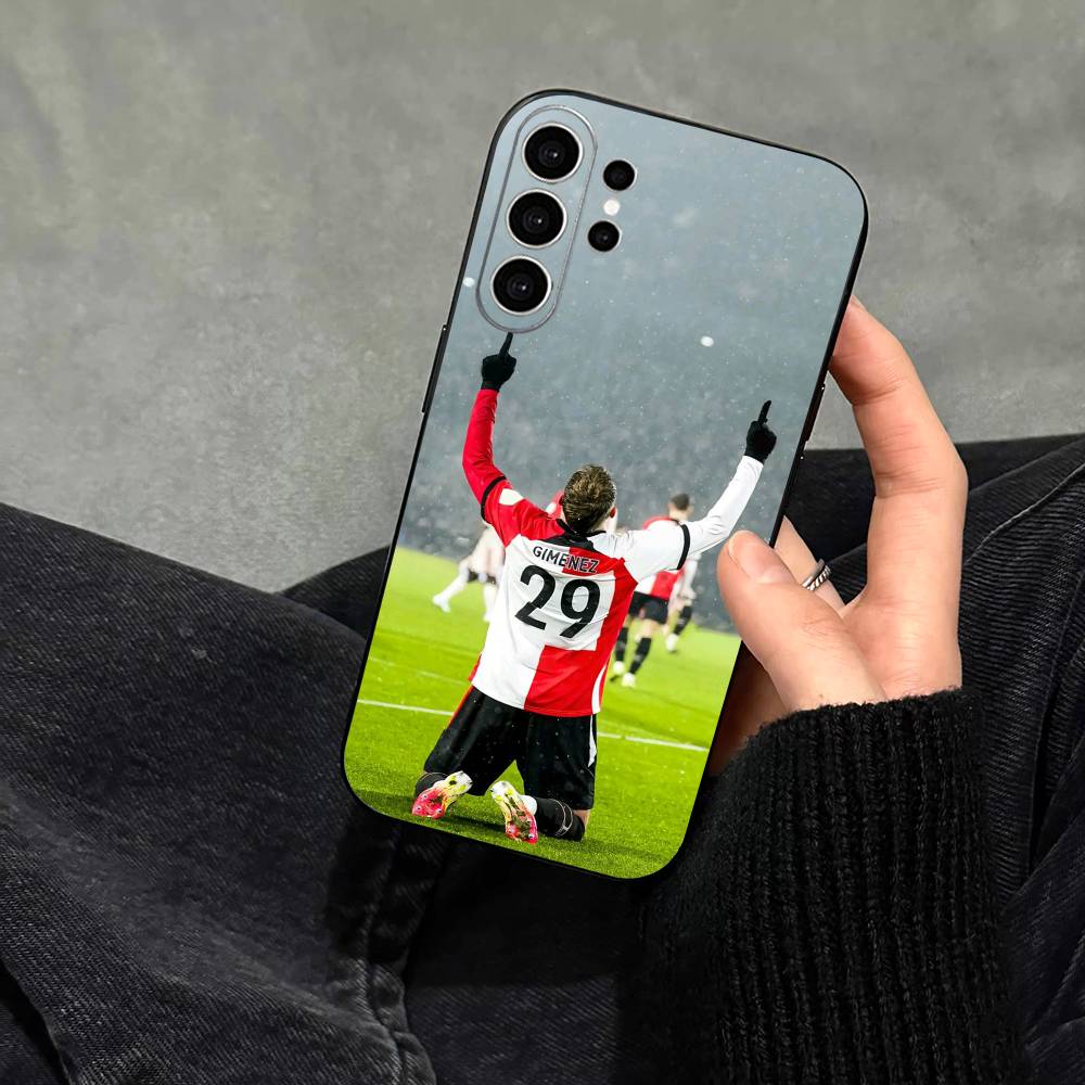Чехол для телефона Santiago Gimenez для Samsung S25, S24, S21, S22, S23, S30, Ultra, S20, Plus, Fe, Note, 10, 9, 5G Черный