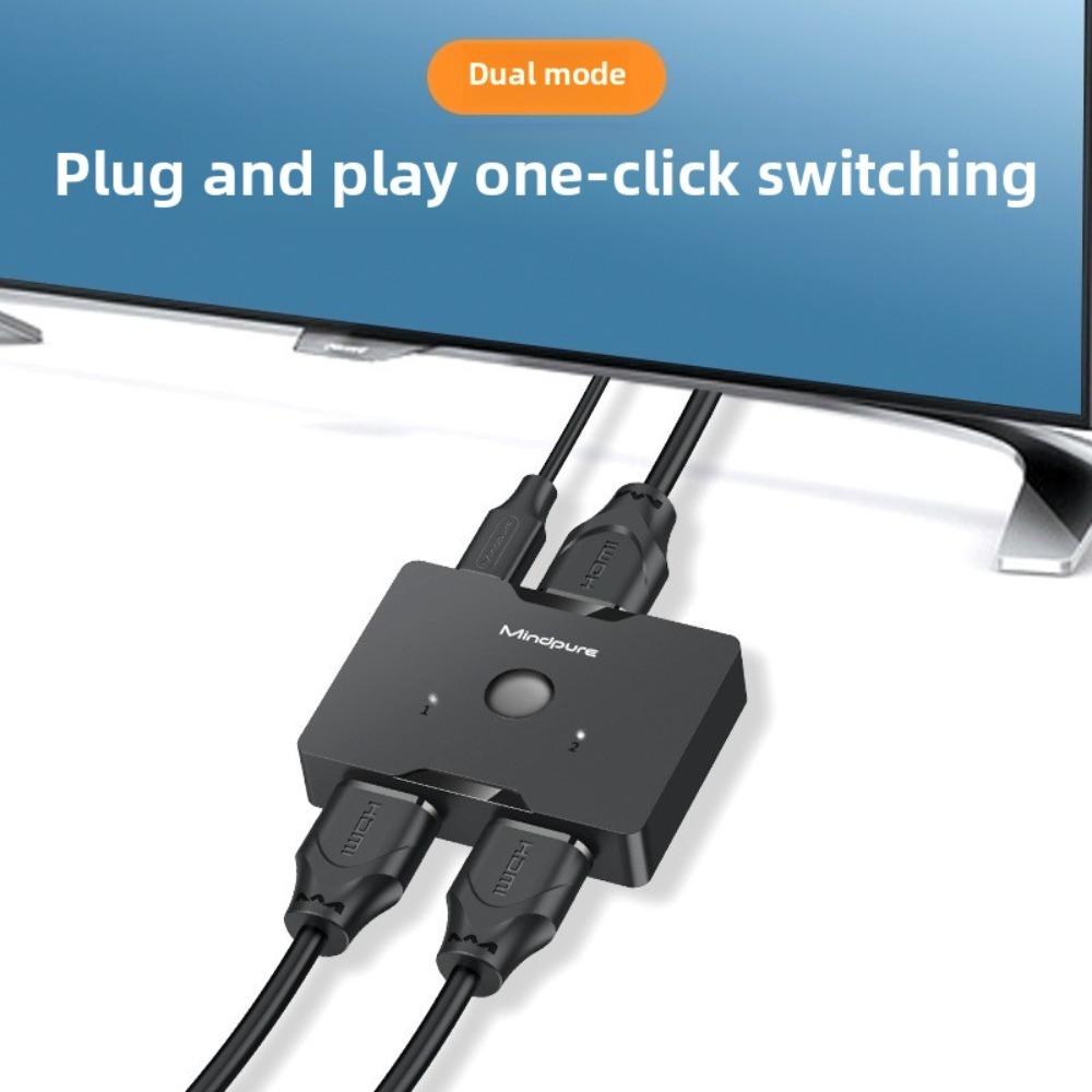 4K HDMI Switch 2 в 1 выход двунаправленный сплиттер-конвертер с высокоскоростным кабелем для устройств Ultra HD