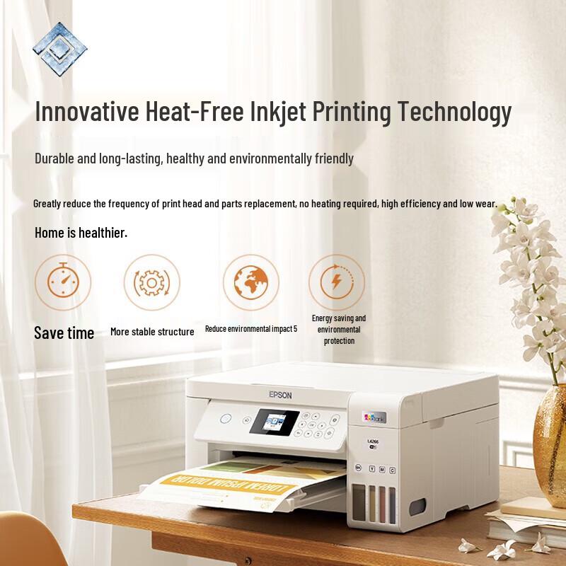 Epson EcoTank L4266 Color Multifunction Printer CN plug (adapter included)