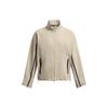UA Unstoppable Logo Color Block Casual Comfortable Breathable Jacket Women Jackets Khaki 1385895-289