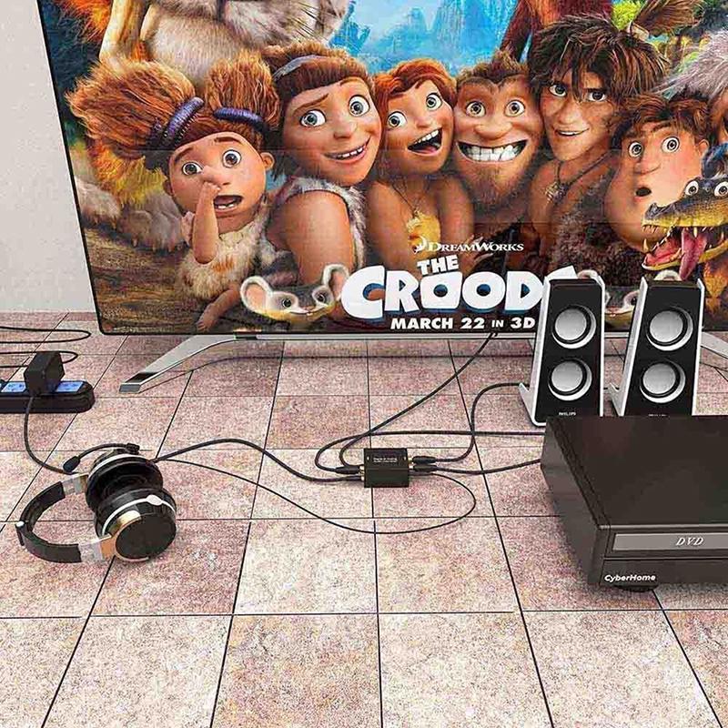 Оптический коаксиальный цифро-аналоговый преобразователь Toslink Rca L/R стерео аудиоадаптер