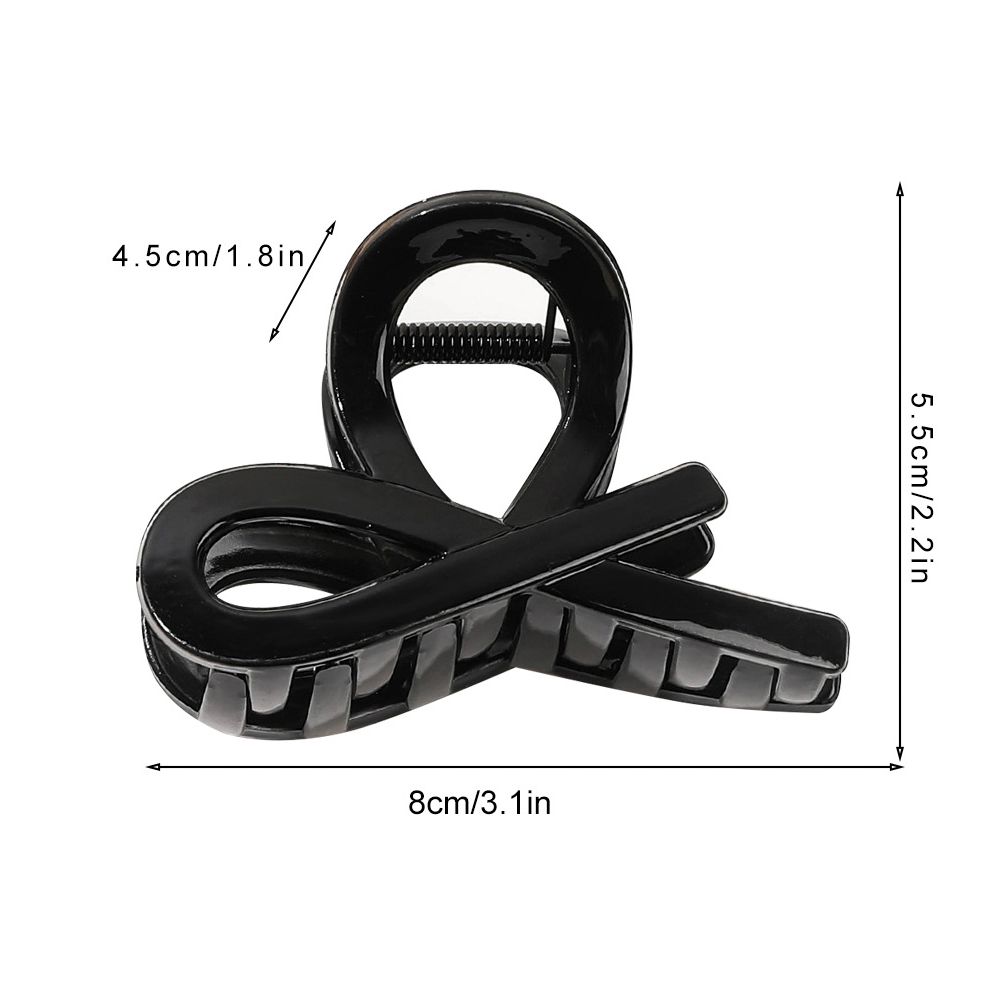 Large Ponytail Hair Clamps Vintage Hairpin Hair Accessories High-Quality Bow Tie Hair Claw Clips