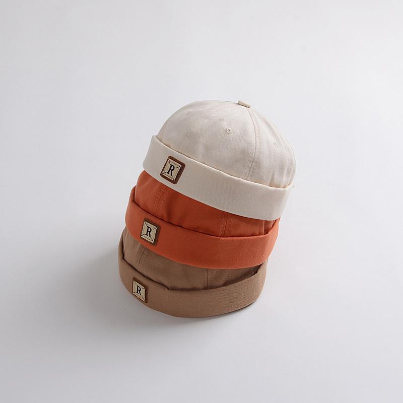 Ретро однотонная детская кепка-докер, весна-лето, мягкая хлопковая шапка без полей, шапка-бини для девочек и мальчиков, детские шапки-арендодатели, капот