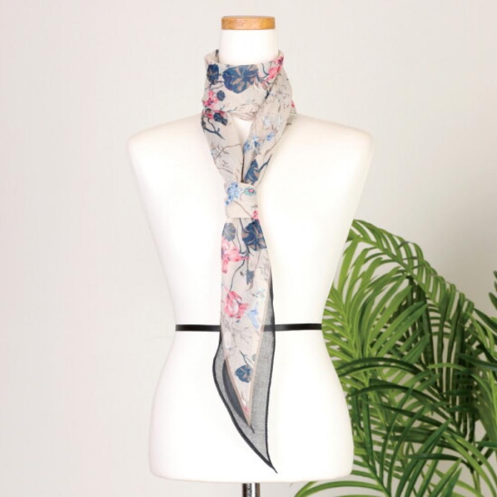 Shop Women Floral Scarf Black Drn Wsc 0576