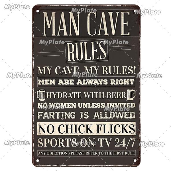 Мой гараж металлический знак винтажный механик жестяная вывеска мужская пещера украшение настенный декор для бара табличка домашний декор инструмент плакат