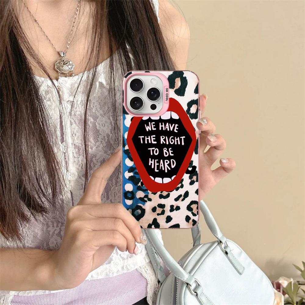 Feminist Feminism Power girls Phone Case For iPhone 16 15 14 13 12 11 Pro Max X XR XSMAX 8 7 Plus Matte Shockproof Back Cover