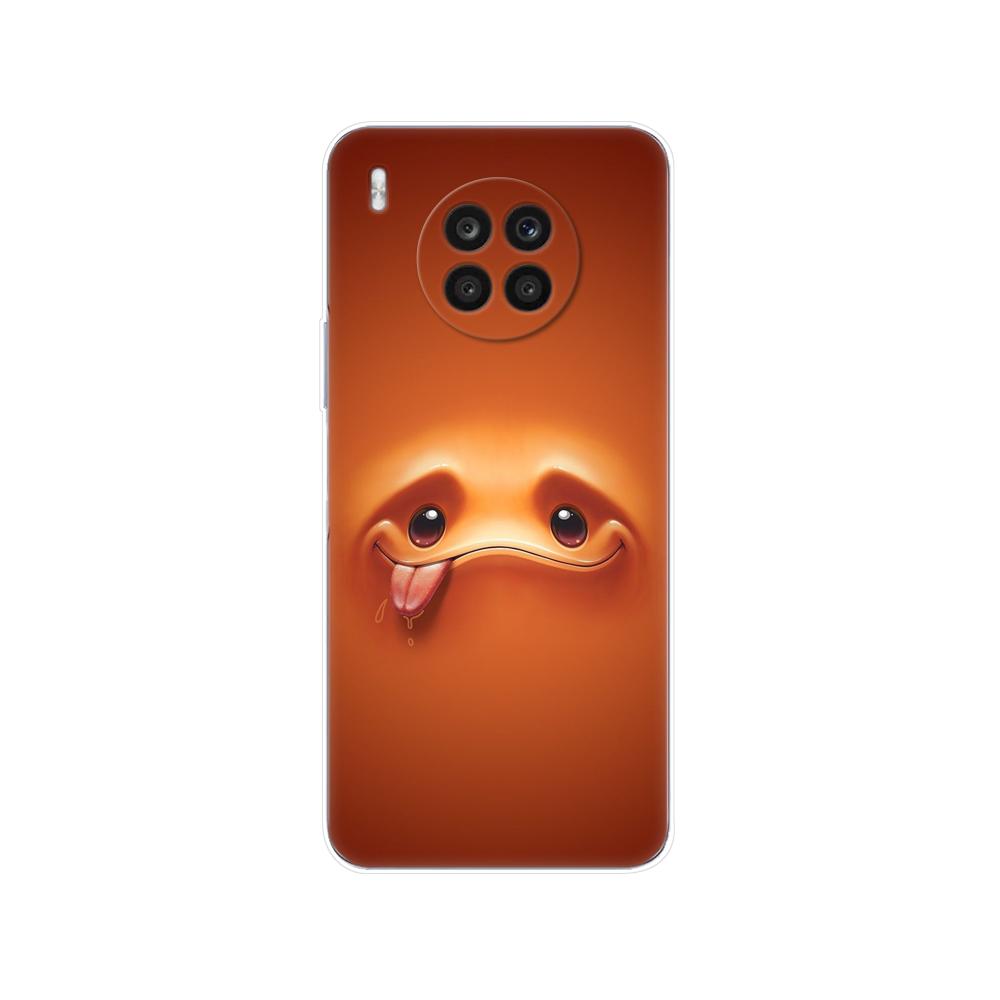 Чехол для Huawei Honor 10X Lite Honor 50 Lite 50 Pro nova 9 Pro nova 9 nova 8i для vivo V21 V21e 4G 5G X60 Pro Y20 Y31 с забавным лицом