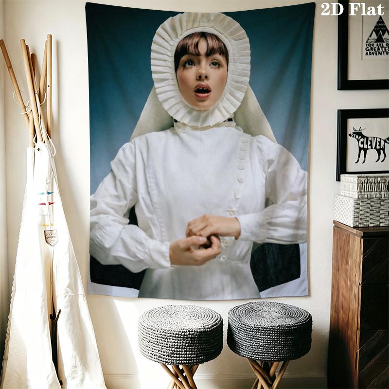 Melanie Martinez Wall Tapestry Aesthetic Wall Hanging Printed Fabric Blanket Decorative Tapestries for Bedroom Living Room Home Decor
