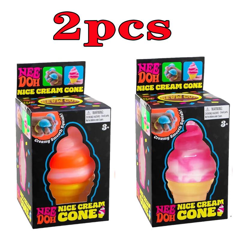 Schylling Needoh Nice Cube Сенсорная игрушка Снимает стресс Сжимающаяся Головоломка Развивающая Блок для выплеска эмоций Детский сувенир Обучающая игрушка