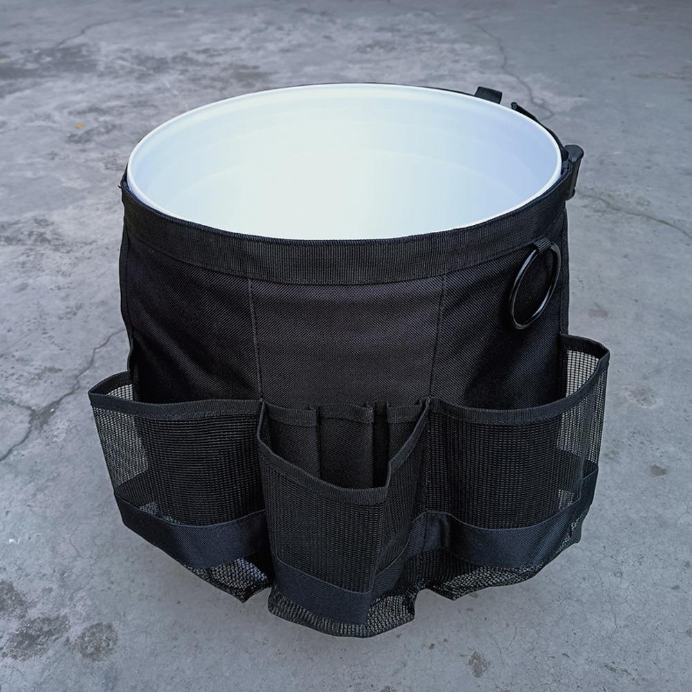 with Mesh Fishing Bucket Organizer Waterproof Bucket Accessories Bag for 5 Gallon Bucket Garden