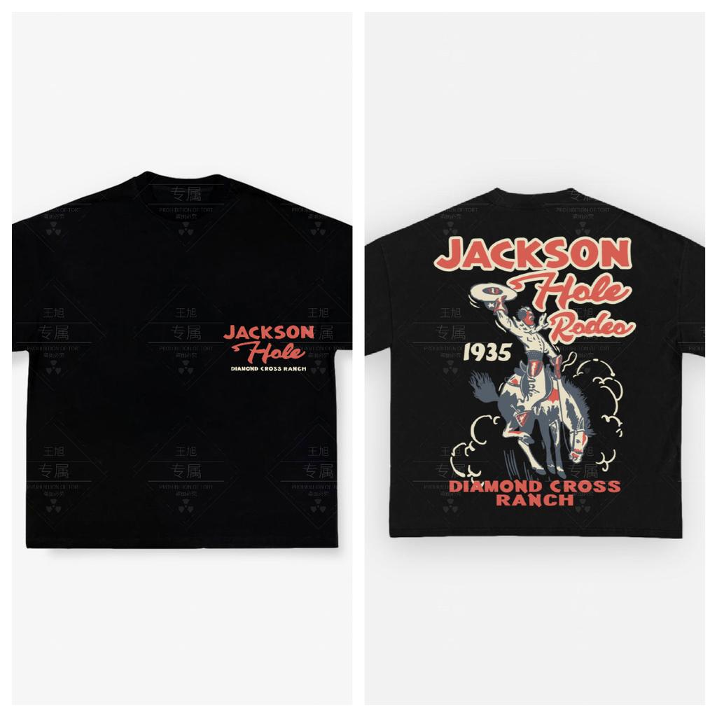 Хлопковая футболка Diamond Cross Ranch Унисекс Мужская Женская Летняя с коротким рукавом Модный топ Повседневная Винтажная мода Ежедневная Винтажная футболка