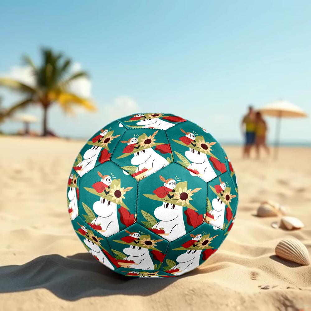Moomin Theme Size 5 Soccer Ball, Suitable for Both Indoor and Outdoor Matches, a Gift Suitable for Everyone.