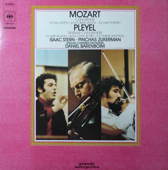 Виниловая пластинка WOLFGANG AMADEUS MOZART IGNAZ PLE Кончертоне для двух скрипок Симфония 76310 CBS 1974 Германия Классика Б/у
