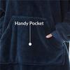 Универсальный носимое одеяло с капюшоном халат TV Cuddle Snuggle Hoodie для женщин и мужчин
