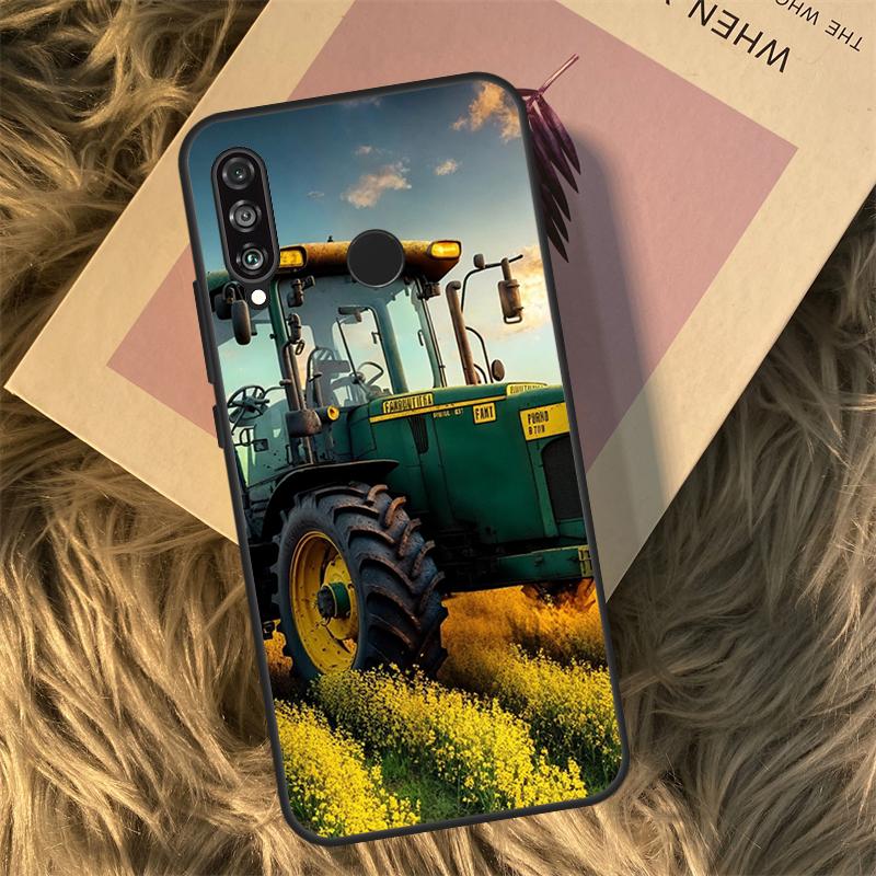 Чехол для телефона Huawei Nova 11i 12i 3i 7i 8i 9 10 SE Y60 Y61 Y70 Y72 Y73 Y90 Y91 P20 P30 P40 Lite с рисунком Фермерский трактор