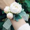Цветок на запястье нежный очаровательный романтический браслет на запястье для подружки невесты из искусственного цветка для свадеб