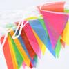 50M 100Flag Colorful Triangle Bunting Garland Kids Happy Birthday Party Decoration Wedding Baby Shower Outdoor Hanging Banner