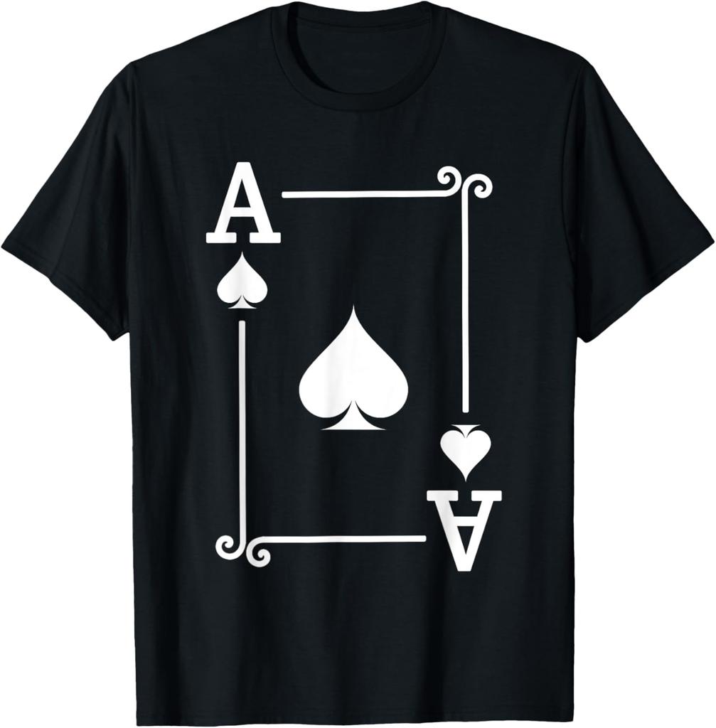 Playing Cards Costume Acekqj1098765432 Diamonds Card Poker Tshirt Unisex Summer Streetwear Tops Camiseta