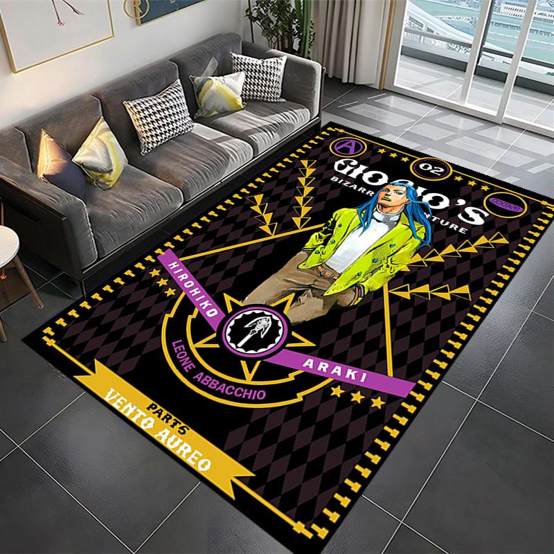 Vibrant Manga Artistry carpet floor mats Home Decor Bathroom mat Office chair cushion Art