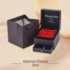 Rose Gift Box: Necklace, Ring, and Everlasting Soap Flower Packaging